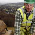 Stonemason Gary gets to work restoring Dolgarrog walls