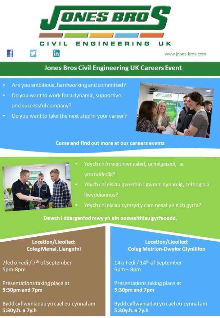 Jones Bros launches North West Wales careers events Award Winning